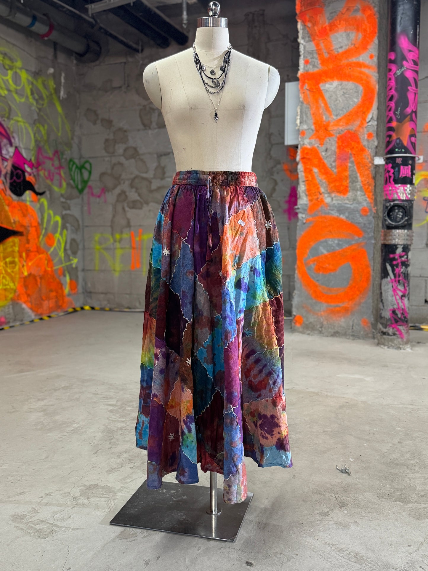 Handmade plant dyeing-forest elf skirt set-color