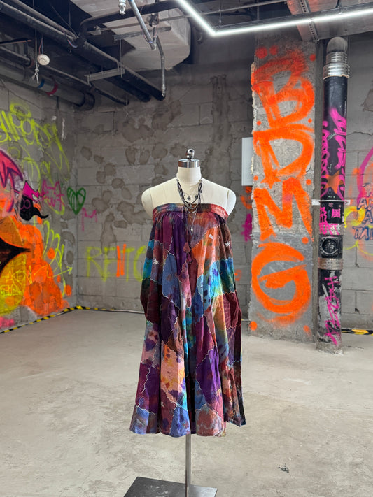 Handmade plant dyeing-forest elf skirt set-color